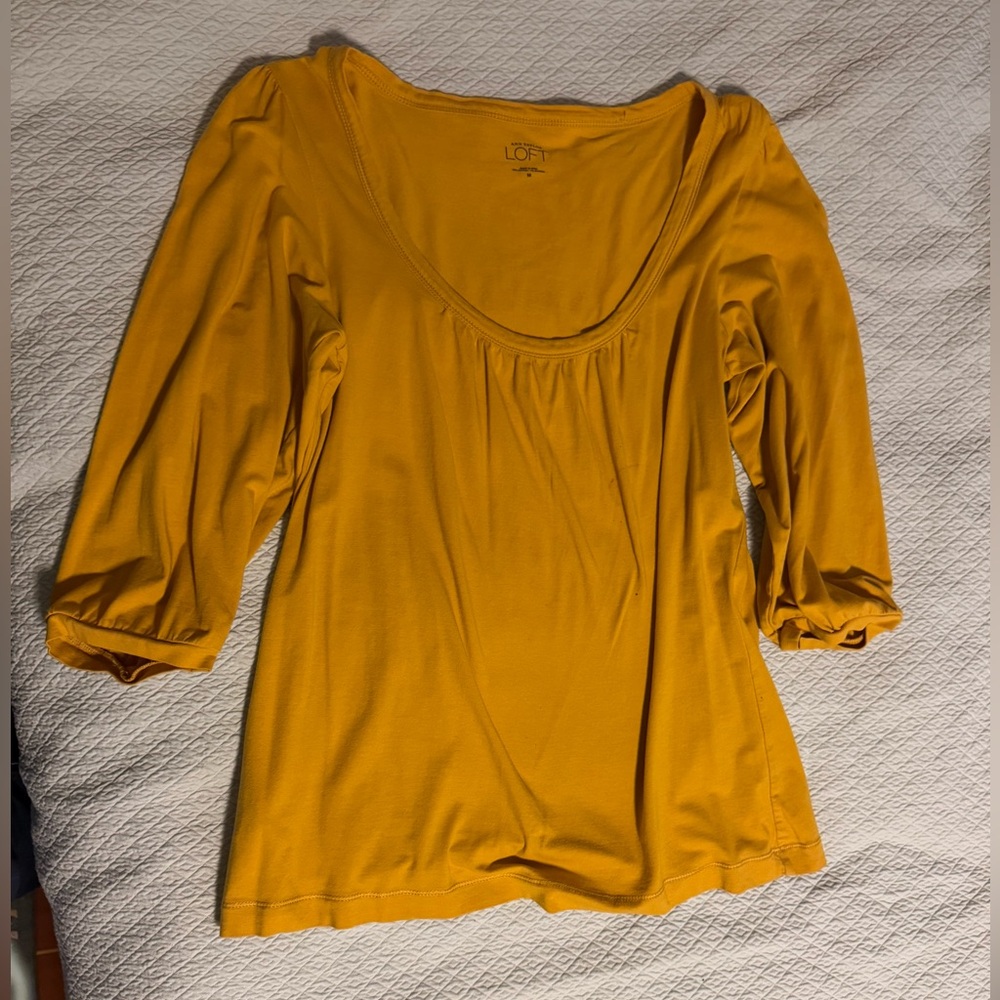 LOFT Women's Yellow Top